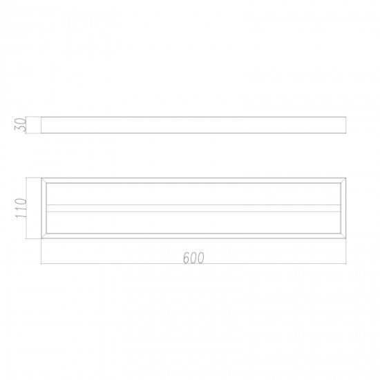 Omar Brushed Yellow Gold Double Towel Rails 600mm